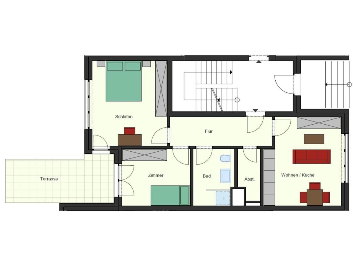Ferienwohnung Buesumperle Rot Exteriér fotografie